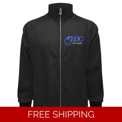 Custom Stand Collar Raglan Sweatshirt Jacket Le Studio MH